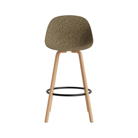 Chaise de bar Mat Chair / H 75 cm - Algue marine / Pieds hêtre - Normann Copenhagen