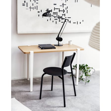 Chaise empilable SSDr plastique noir / Plastique recyclé - TIPTOE