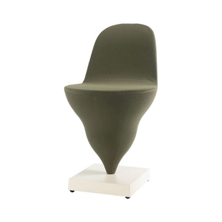 Chaise rembourrée Gelato tissu vert - Moustache