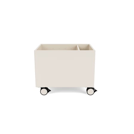 Coffre à roulettes Colour Box II bois blanc / 46.8 x 35,4 x H 37.8 cm - MONTANA