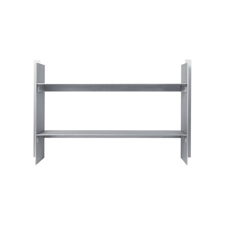 Console basse Lager métal argent / L 77 x P 28 x H 50 cm - Ferm Living