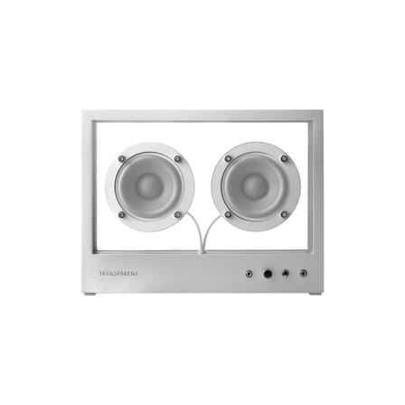 Enceinte Bluetooth Small transparente / L 26 x H 20 cm - Verre trempé - Transparent Speaker