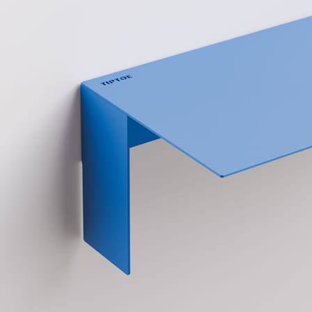 Étagère Pli Floating métal bleu / 30 x 20 cm - TIPTOE