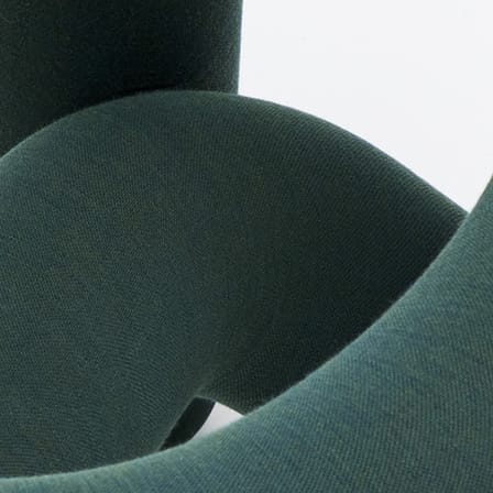 Fauteuil rembourré Extra Bold vert / Tissu Kvadrat mélangé - Moustache