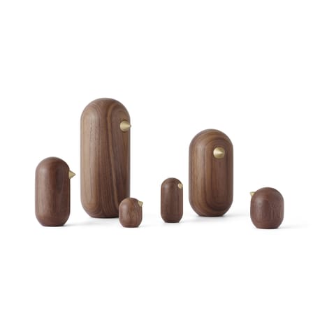 Figurine Little Bird bois naturel / H 10 x Ø 5,2 cm - Normann Copenhagen