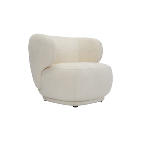 Gepolsterter Sessel Giulia textil weiß - NV GALLERY