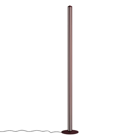 Lampada a stelo Chiaroscura metallo rosso / H 183 cm - Alluminio - Foscarini