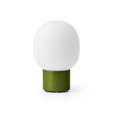 Lampe sans fil rechargeable JWDA métal verre vert / Ø 14,5 x H 21,5 cm - Audo Copenhagen