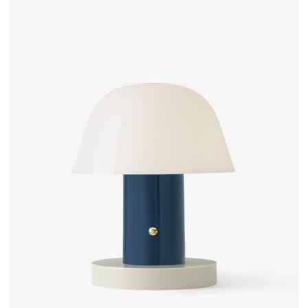 Lampe sans fil rechargeable Setago  JH27 plastique bleu / by Jaime Hayon - &tradition
