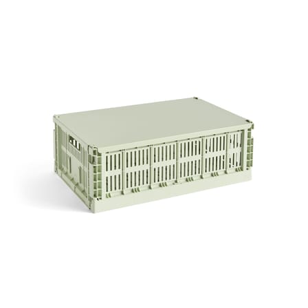  Lid metal green / For Colour Crate Large basket 34.5 x 53 cm - Hay