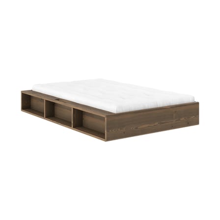 Lit 1 place Ziggy / Pour matelas 120 x 200 cm - Rangements intégrés - KARUP