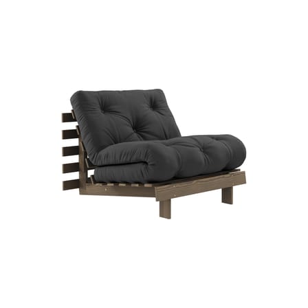 Fauteuil convertible Roots / Dormeuse & lit d'appoint - 3 positions / Structure marron - KARUP DESIGN