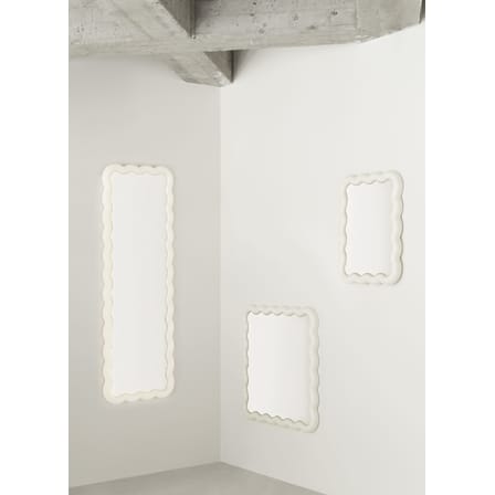 Miroir lumineux Illu LED plastique blanc / L 50 x H 65 cm - Normann Copenhagen