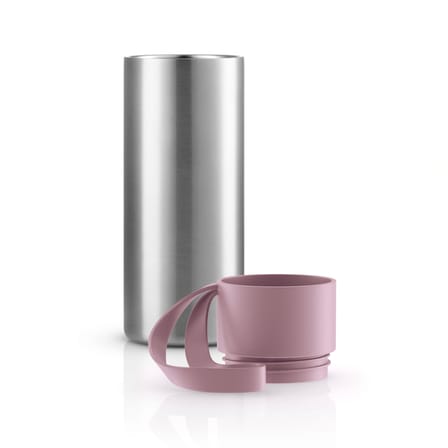Mug isotherme To Go Cup métal rose / Avec couvercle - 0,35 L - Eva Trio