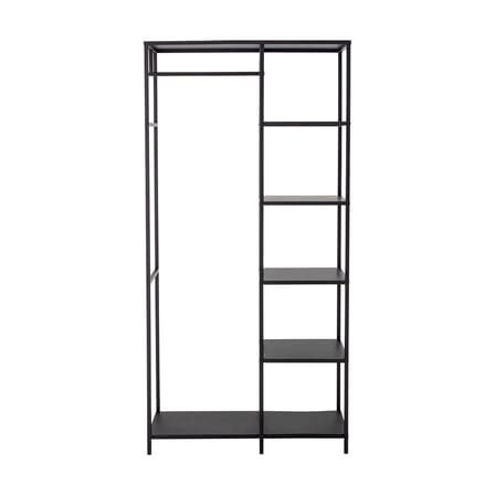 Penderie Valde métal noir / L 90 x P 40 x H 183 cm - Bloomingville