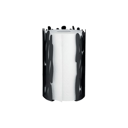 Porte-rouleau essuie-tout Barkroll métal noir - Alessi