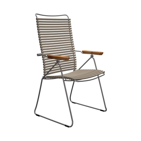 Sessel Click Position plastikmaterial beige / Einstellbarer Ordner - Houe