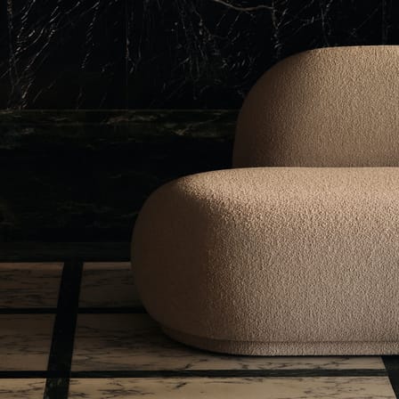Sofa modulierbar Rico textil beige / Modul seitlich offen rechts - Ferm Living