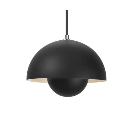 Suspension FlowerPot VP1 métal noir / Ø 23 cm - By Verner Panton, 1969 - &tradition