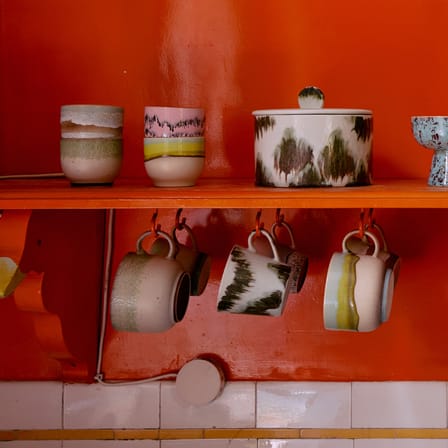 Set de 4 tasses à espresso 70s ceramics / 25 cl - HK LIVING