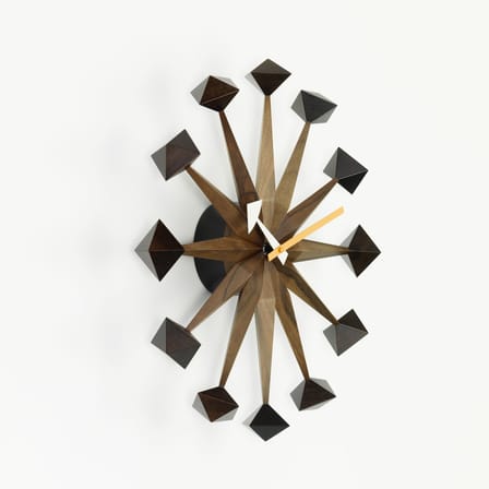 Wanduhr Polygon Clock holz natur / By George Nelson, 1948-1960 / Ø 43 cm - Vitra