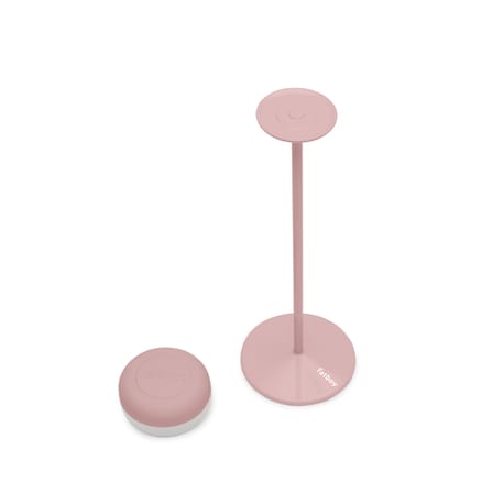 Cheerio LED Wireless rechargeable outdoor lamp metal pink / Ø 8 x H 26 cm - Fatboy