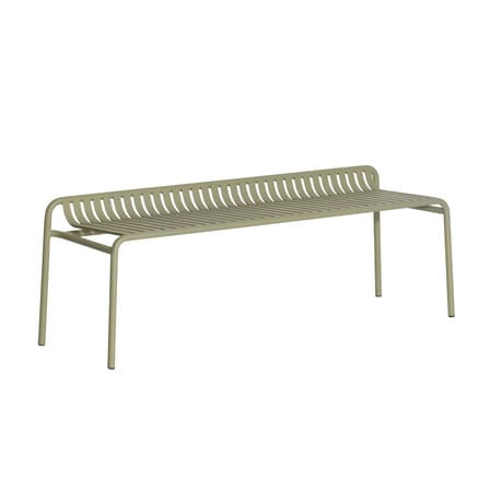 Banc Week-End métal vert / Aluminium - L 156 cm - Petite Friture