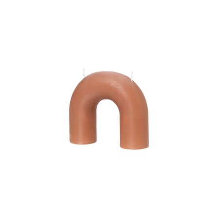 Bougie Bend cire rose / L 16,5 x H 14,5 cm - 2 mèches - BROSTE COPENHAGEN