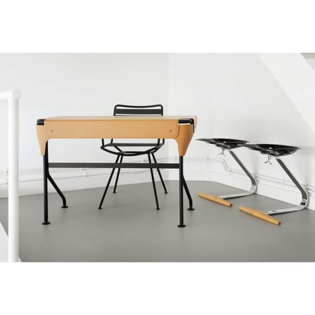 Bureau Tucano cuir marron / Cuir sellier - Zanotta