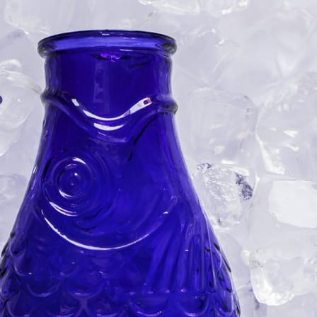 Carafe Fish & Fish verre bleu / 85 cl - Serax