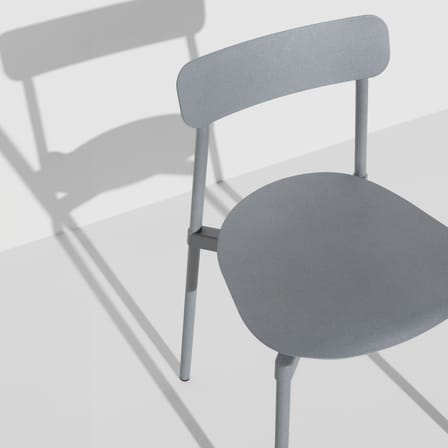 Chaise empilable Fromme métal gris / Aluminium - Petite Friture