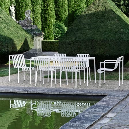 Chaise empilable Palissade métal blanc / Bouroullec, 2016 - Hay