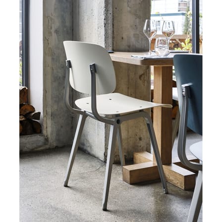 Chaise Revolt plastique blanc beige / Réédition 1950' - Hay