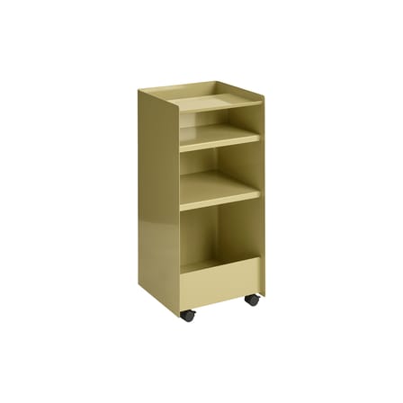 Desserte à roulettes Folded Tall métal vert / Ouvert - H 83,7 cm - Muuto