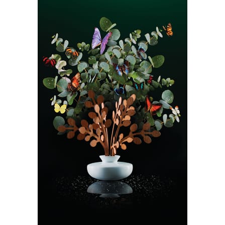 Diffuseur de parfum The Five Seasons céramique blanc bois naturel / H 22,5 cm - Alessi