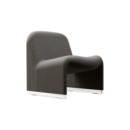 Fauteuil rembourré Alky tissu noir / Giancarlo Piretti, 1970 - ANONIMA CASTELLI