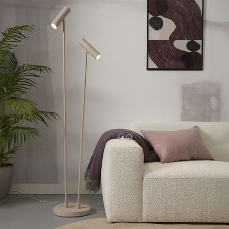Havana Floor lamp metal beige / 2 adjustable Lampshades - It's about Romi