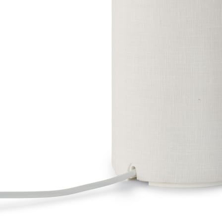 Lampada senza fili ricaricabile Margin LED tessuto bianco / H 32,5 cm - NEW WORKS