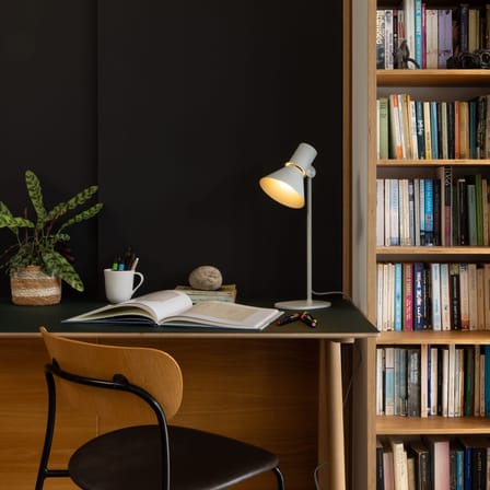 Lampe de table Type 80 T1 métal gris / Orientable - Anglepoise