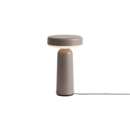 Lampe extérieur sans fil rechargeable Ease plastique beige / Ø 13 x H 21,5 cm - Muuto
