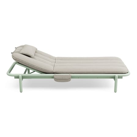 Lettino inclinabile Sunbun tessuto grigio / Il materasso incluso - Fatboy