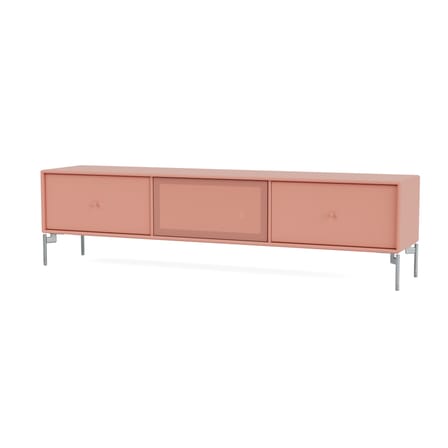 Meuble TV Octave V bois rose / Avec pieds - L 138 x P 30 x H 36,6 cm - MONTANA