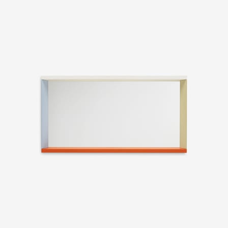 Miroir mural Colour Frame - Medium bois orange / 91 x  48 cm - Vitra