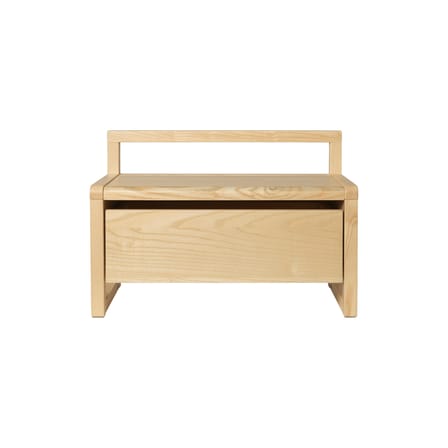 Panchina bimbi Little Architect legno naturale / Mobile contenitore con cassetto scorrevole - En&ls 60 cm - Ferm Living