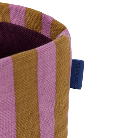 Panier  tissu rose / H 17 cm - NOBODINOZ