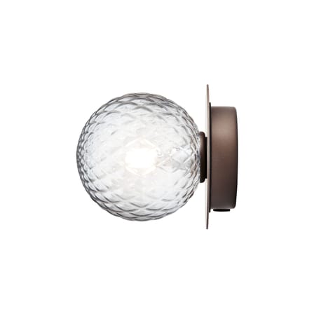 Applique salle de bains Liila 1 Small / Plafonnier - Ø 12 cm / Verre facetté - NUURA