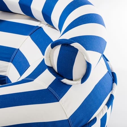 Pouf d'extérieur flottant Canvas tissu bleu - BUSINESS & PLEASURE