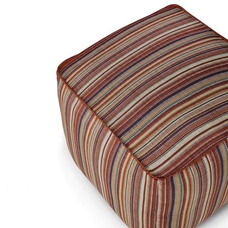 Pouf d'extérieur Zahara Outdoor tissu orange - Ethnicraft