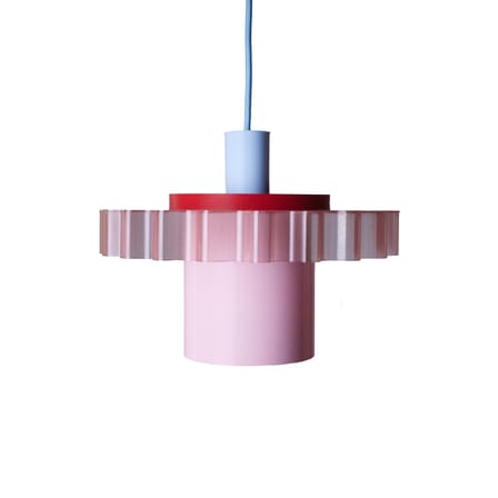 Suspension Gigi Dolce rose n°1 / Ø 28 x H 21 cm - Plastique recyclé, fabriqué en France - Warren & Laetitia