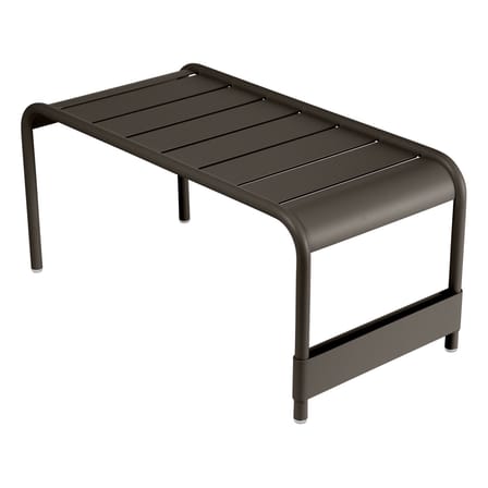 Banc Luxembourg métal marron / Table basse - 86 x 43 x H 40 cm - Fermob